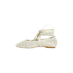 Bailarinas crochet con cinta