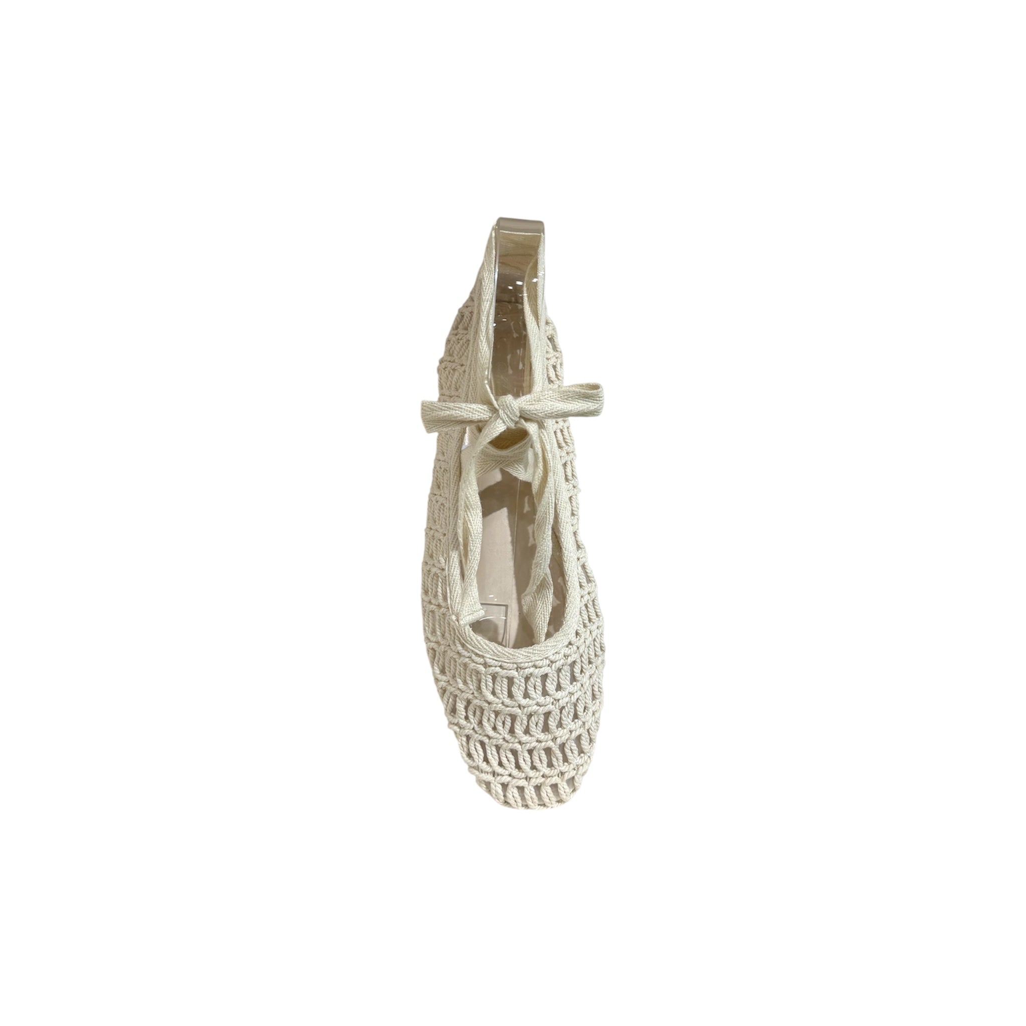 Bailarinas crochet con cinta