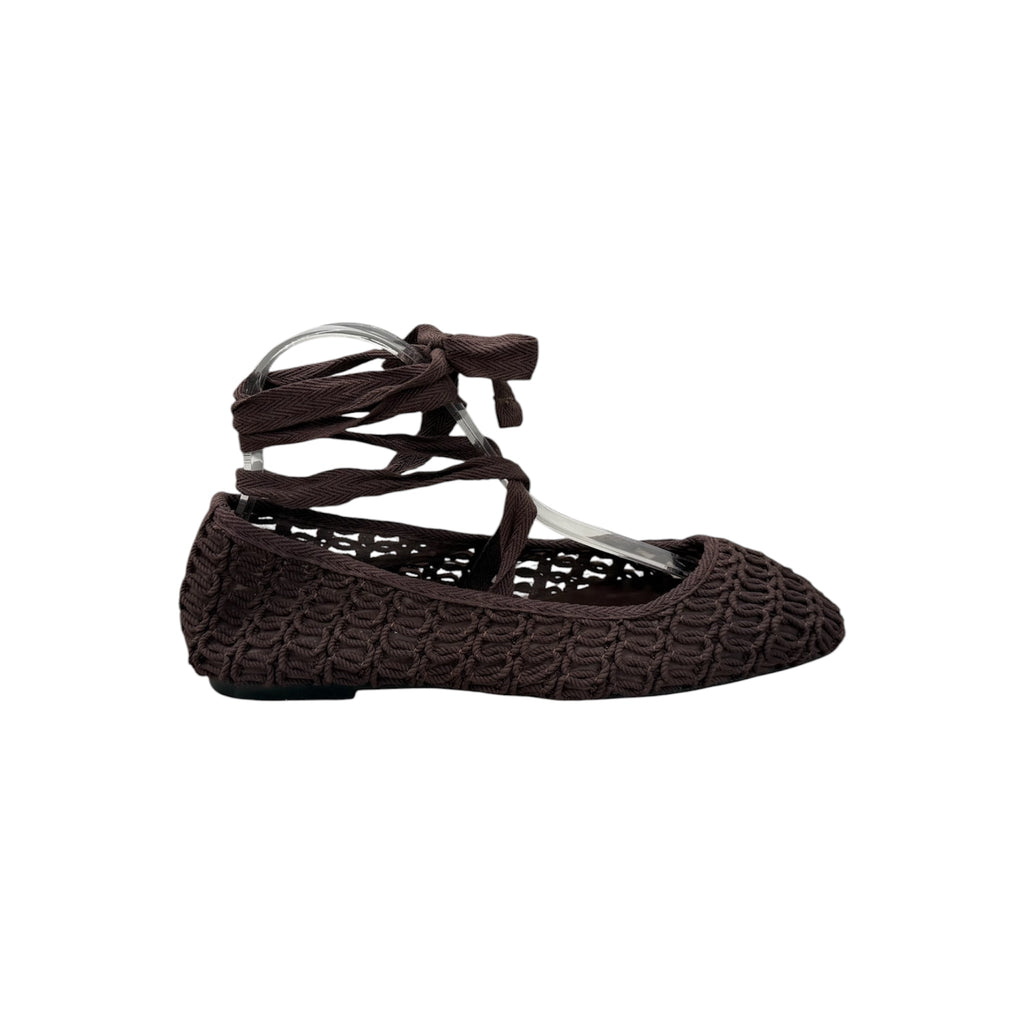 Bailarinas crochet con cinta