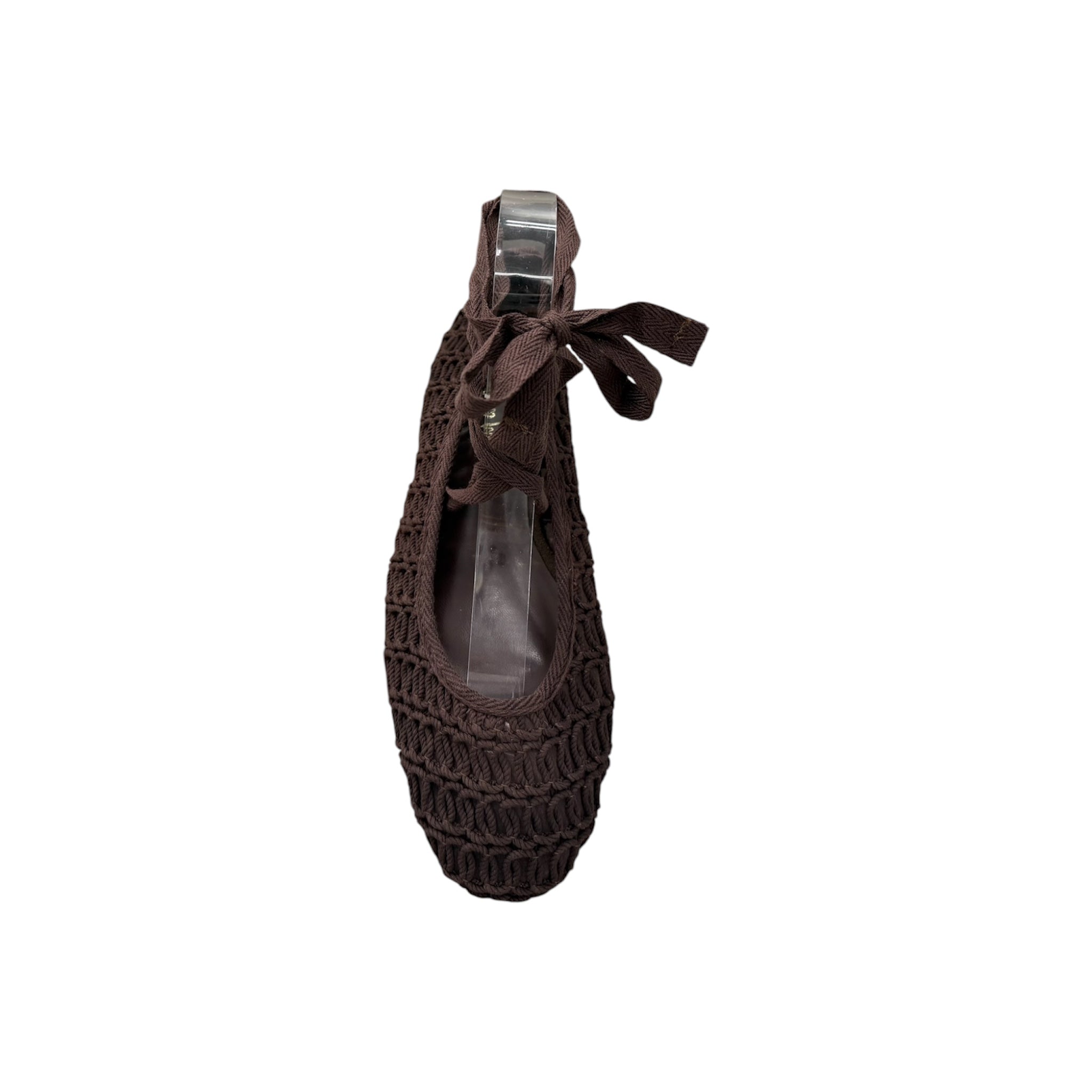 Bailarinas crochet con cinta