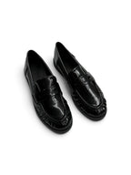 Mocasines planos efecto piel
