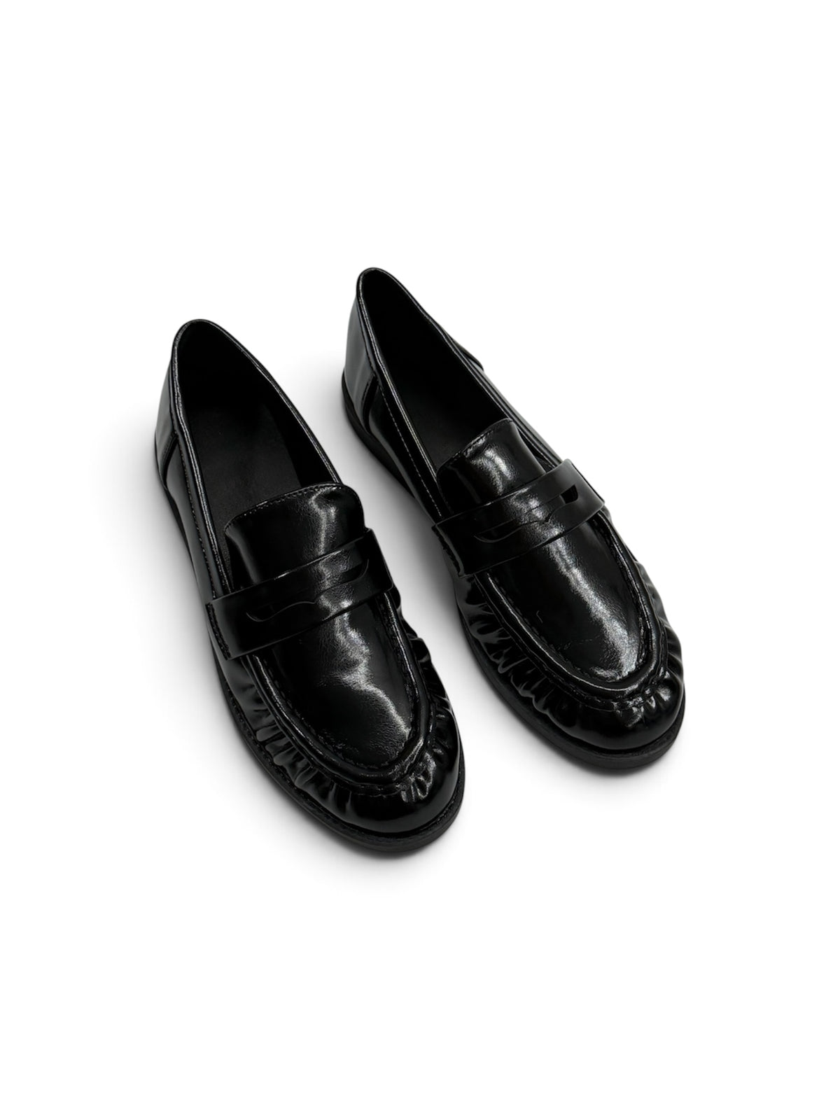 Mocasines planos efecto piel