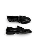 Mocasines planos efecto piel