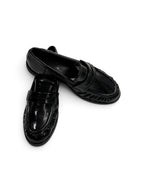 Mocasines planos efecto piel