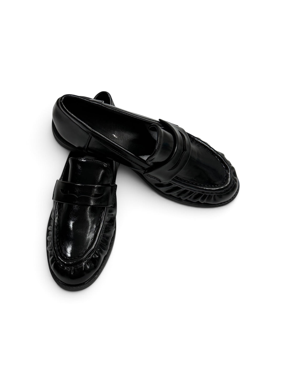 Mocasines planos efecto piel
