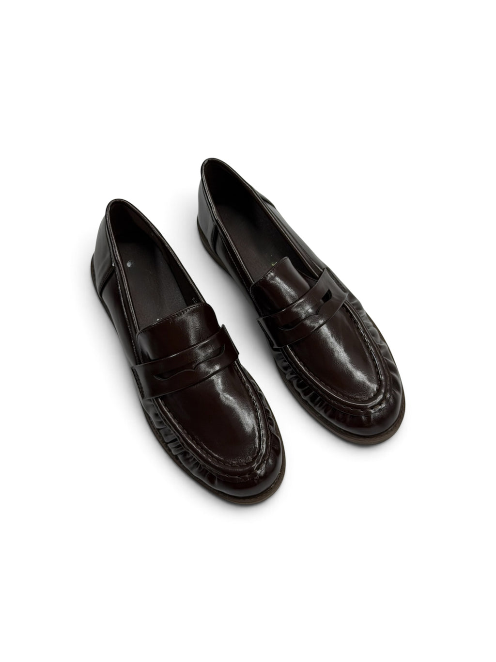 Mocasines planos efecto piel