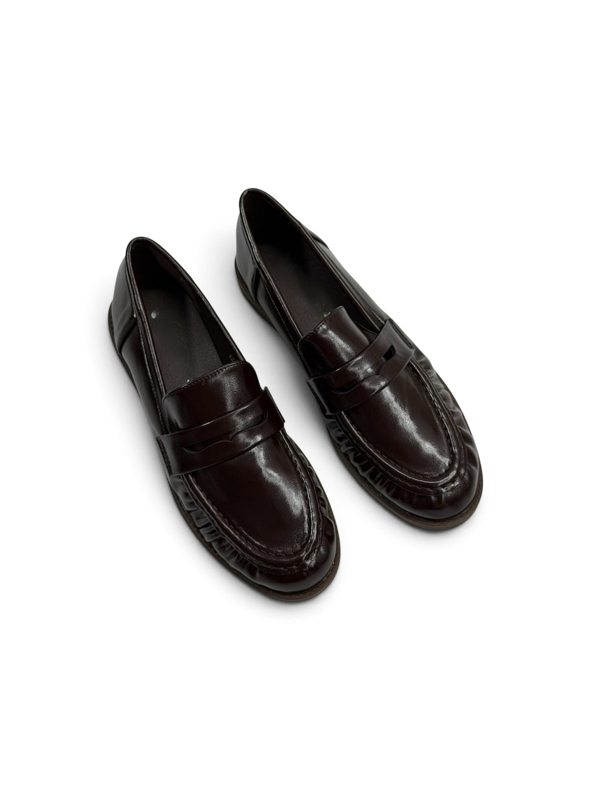 Mocasines planos efecto piel