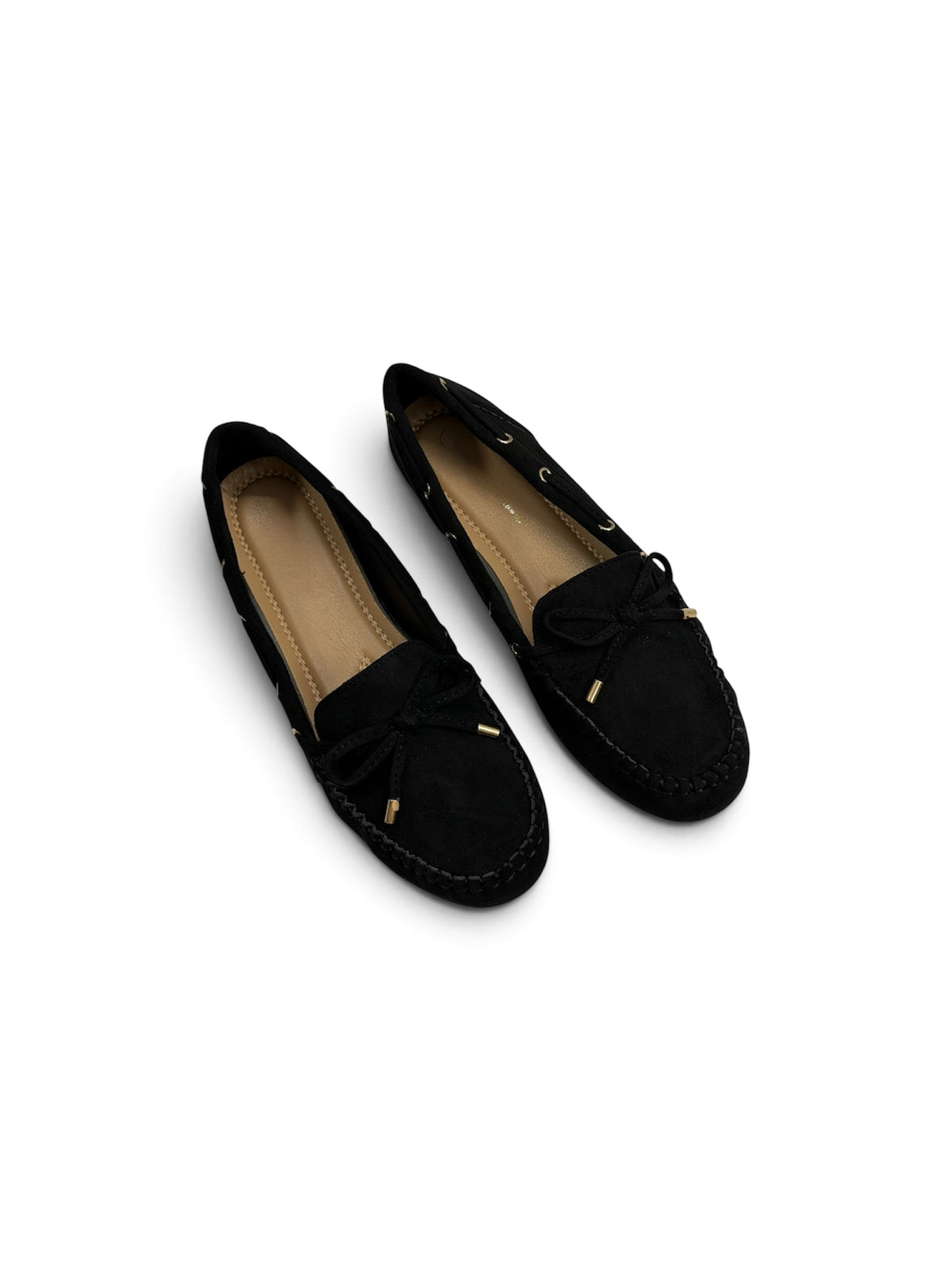 Mocasines con lazo de terciopelo