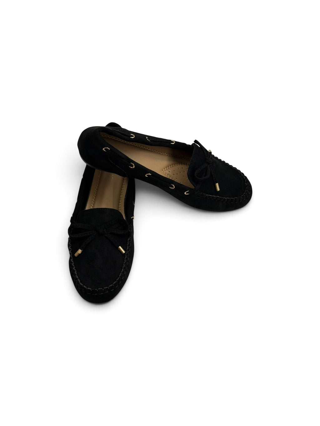 Mocasines con lazo de terciopelo