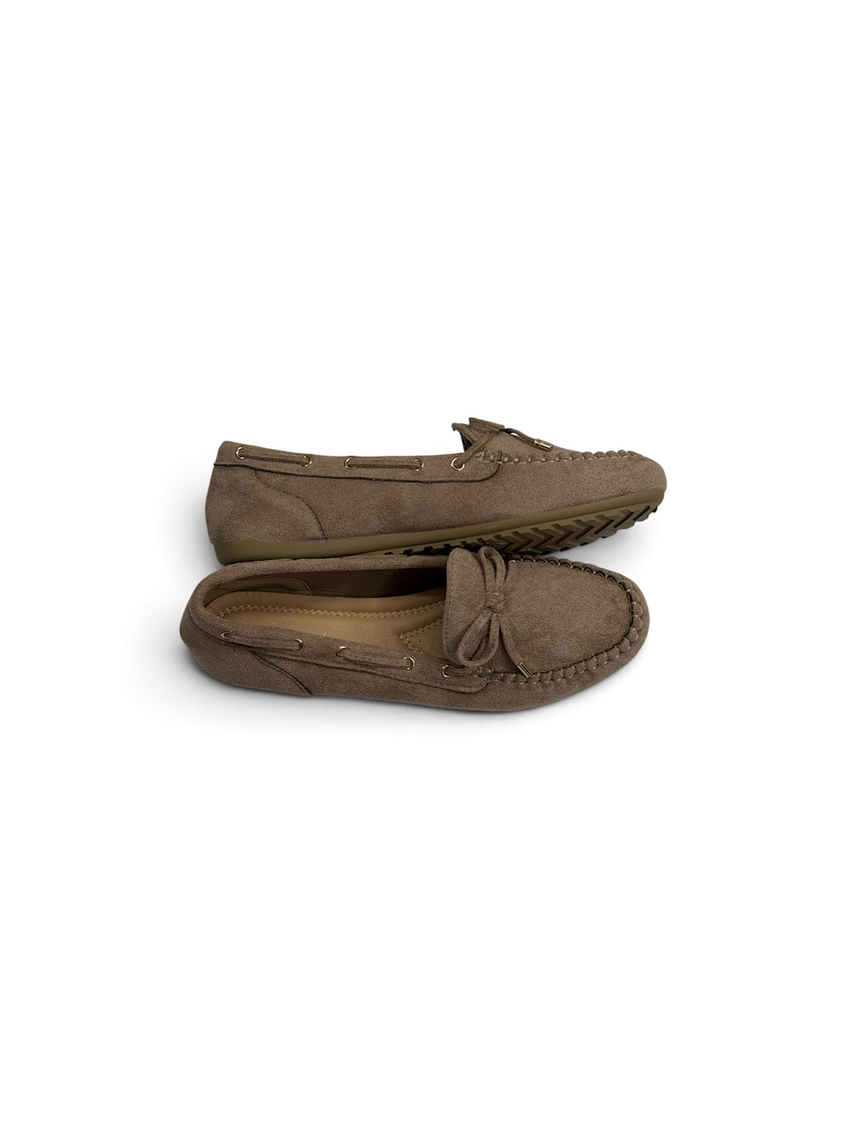 Mocasines con lazo de terciopelo