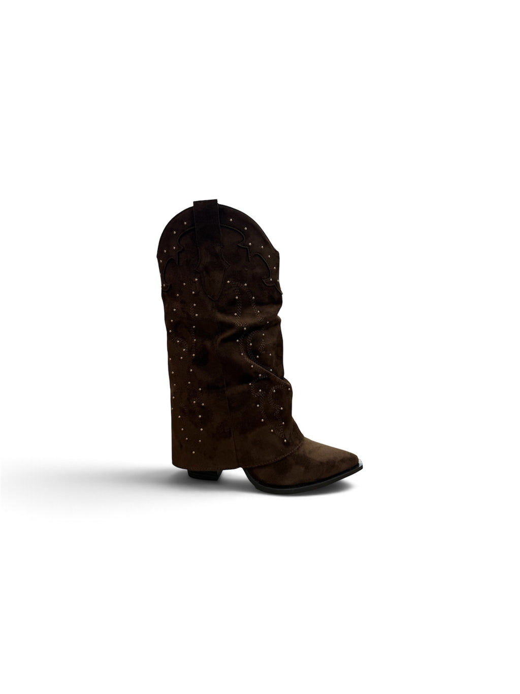 Botas altas con tachuelas doradas