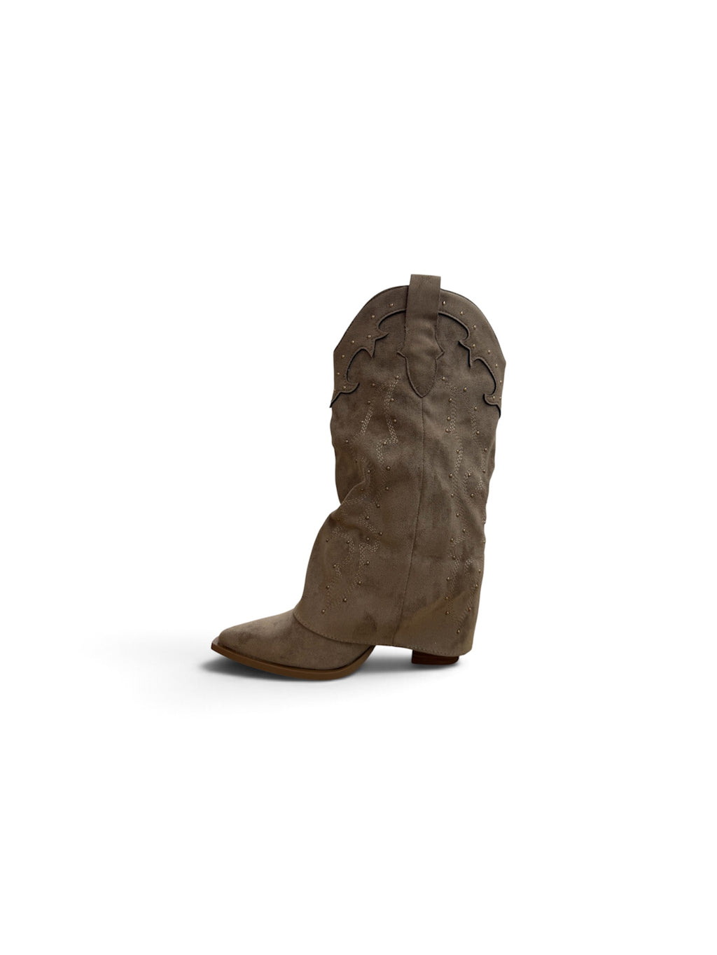 Botas altas con tachuelas doradas