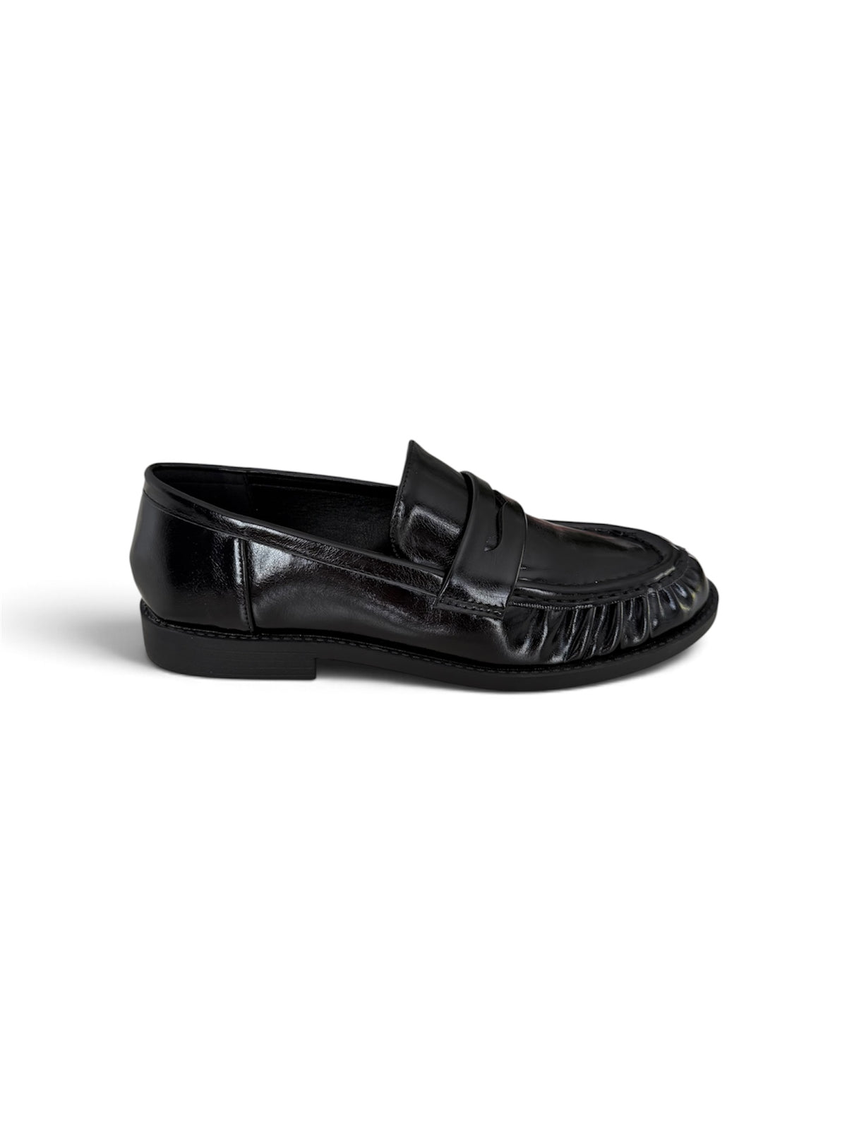 Mocasines planos efecto piel