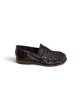 Mocasines planos efecto piel