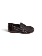 Mocasines planos efecto piel
