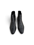 Botines Cowboy con Tachuelas y Bordados | Botas Western Mujer Tacón Bajo